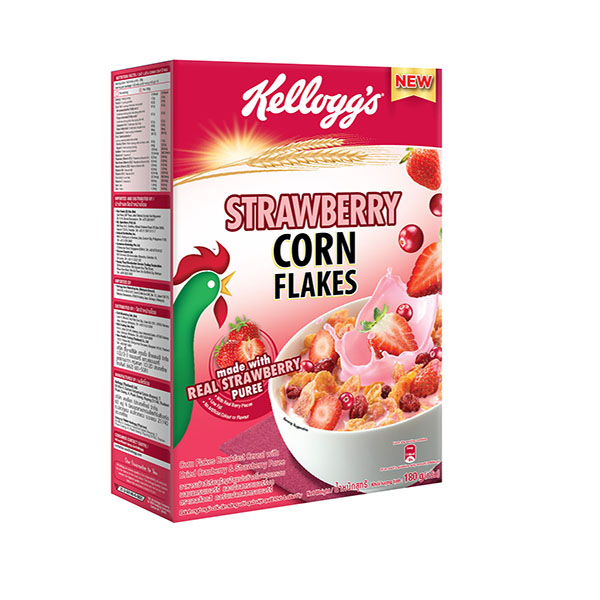 Kellogg's Strawberry Corn Flakes 180g Kellogg'S Strawberry Corn Flakes 180G