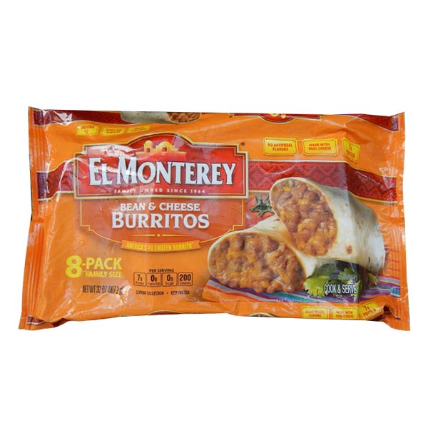 El Monterey Bean and Cheese Burritos 32oz