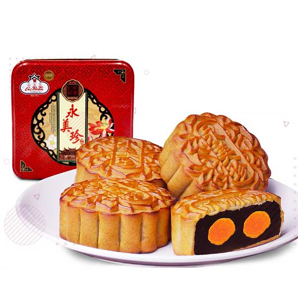 Eng Bee Tin Mooncake Black Mongo 2 Eggs