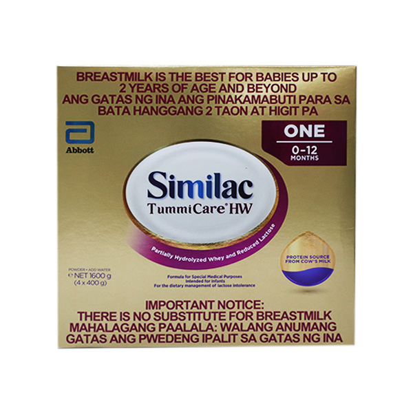 Abbott Similac Tummi Care HW One For 0-12 Months 1600g