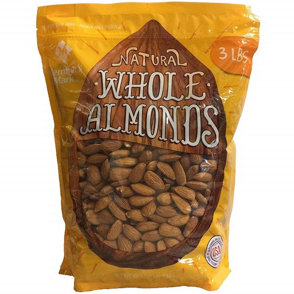 Member's Mark Natural Whole Almonds 3 lbs