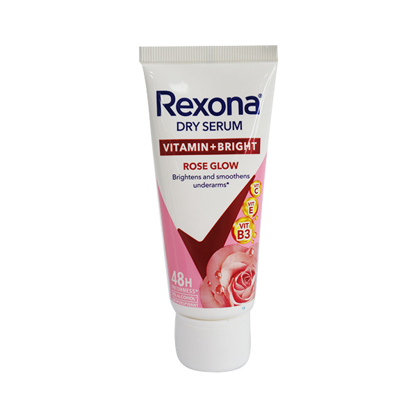 Rexona Dry Serum Vitamin + Bright Rose Glow Tube 40ml