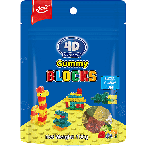 4D Gummy Blocks 100g