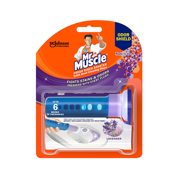 Mr. Muscle Fresh Disc Starter Lavender 6S Mr. Muscle Fresh Disc Starter Lavender