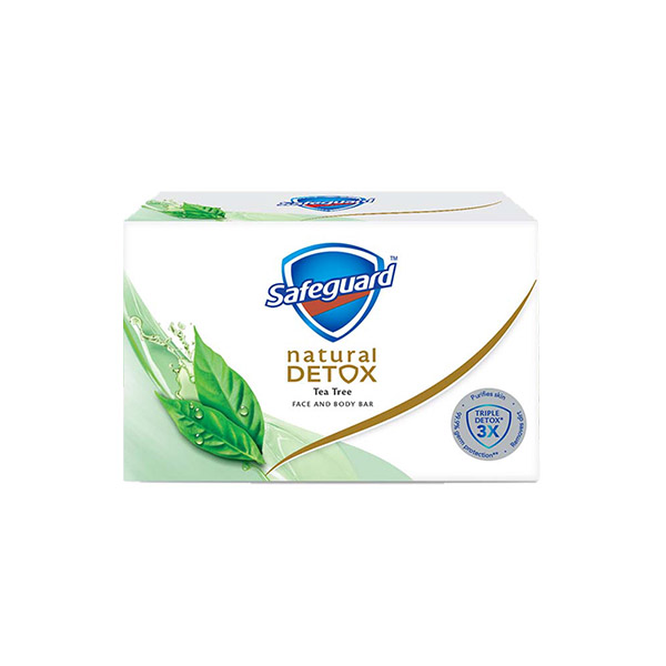 Safeguard Detox Face And Body Bar Tea Tree 108g