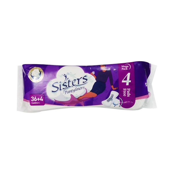Sisters Pantyliner Mega Pack 36/36's Sisters Pantyliner Mega Pack 36/36's