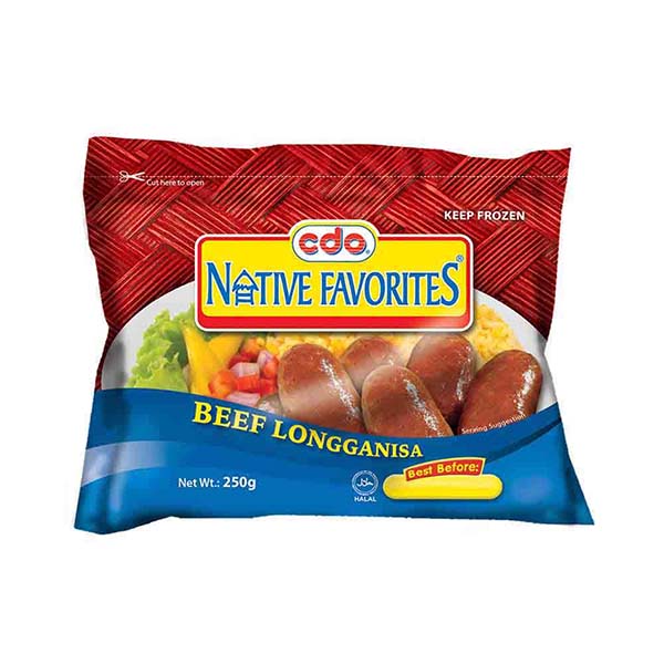 CDO Native Favorites Beef Longganisa 250g