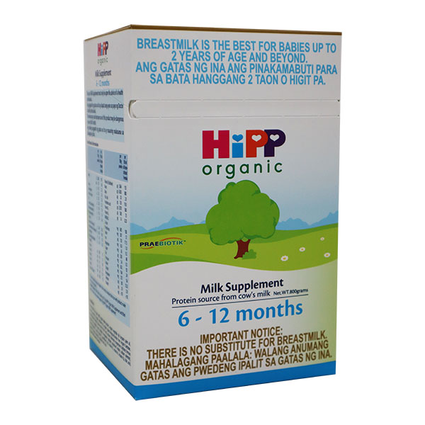 HIPP Organic 6 to 12 Months Infant Milk 800g
