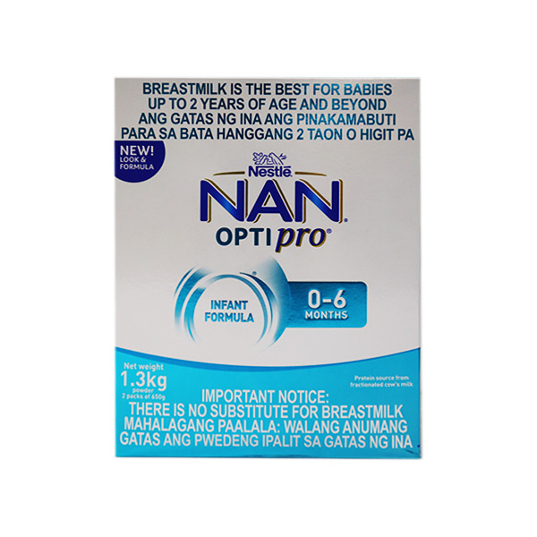 Nestle Nan Opti Pro Infant Formula For 0-6 Months 1.3kg