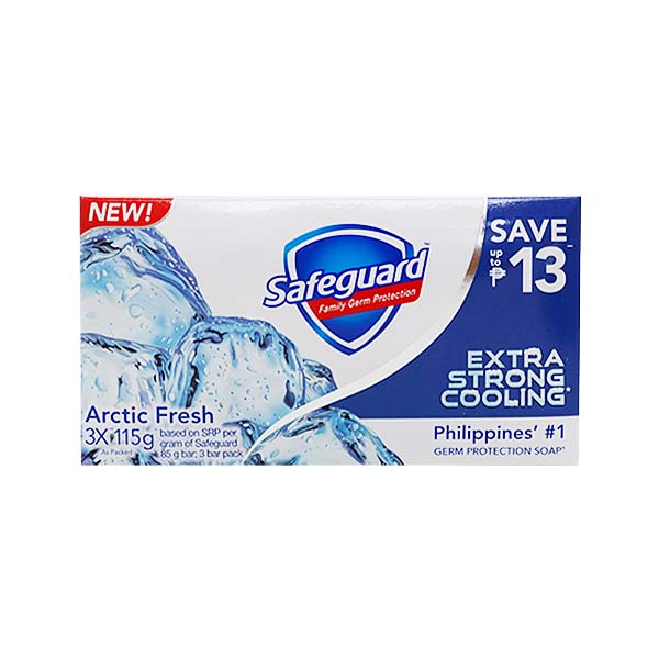 Safeguard Arctic Fresh Germ Protection Soap 3 x 115g