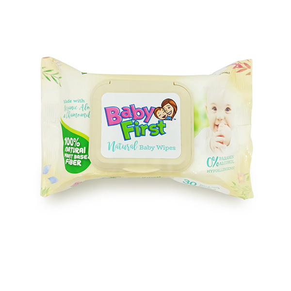 Baby First Natural Baby Wipes 30's