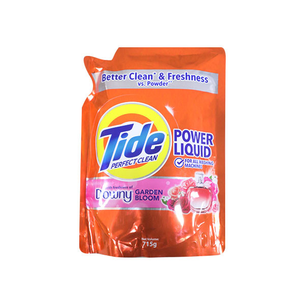Tide Perfect Clean Power Liquid With Freshness Of Downy Garden Bloom 715g