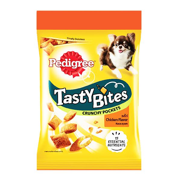 Pedigree Tasty Bites Crunchy Pockets Chicken 60g