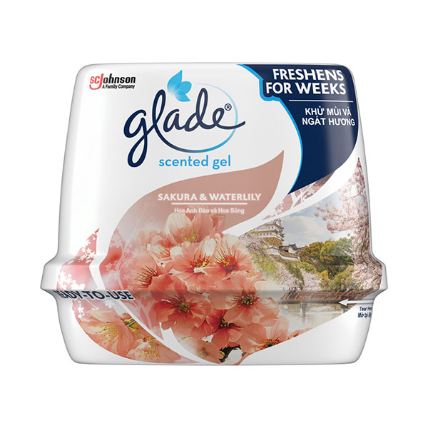 Glade Scented Gel Sakura & Waterlily 180g