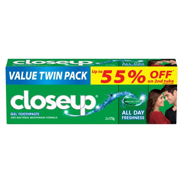 Close Up Anti-Bacterial Toothpaste Menthol Fresh 175g
