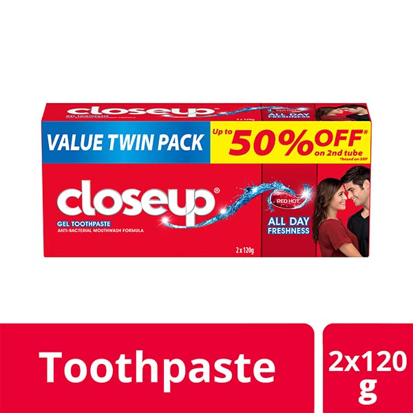 Close Up Anti-Bacterial Toothpaste Red Hot 120g