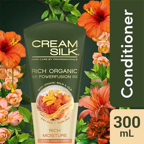 Cream Silk Rich Organic Powerfusion Rich Moisture Ultra Conditioner 300ml