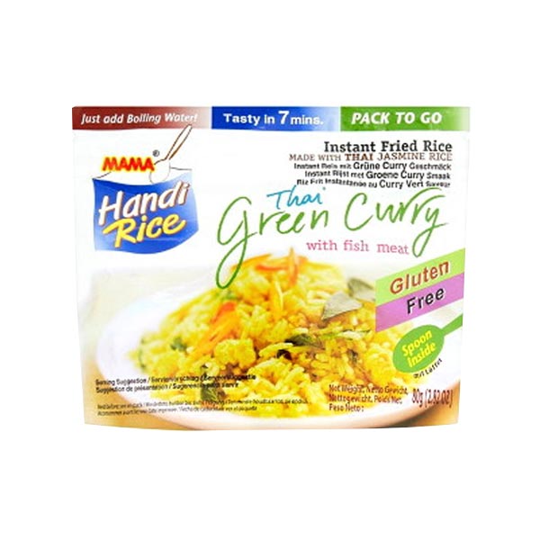Mama Instant Fried Rice Thai Green Curry 80g