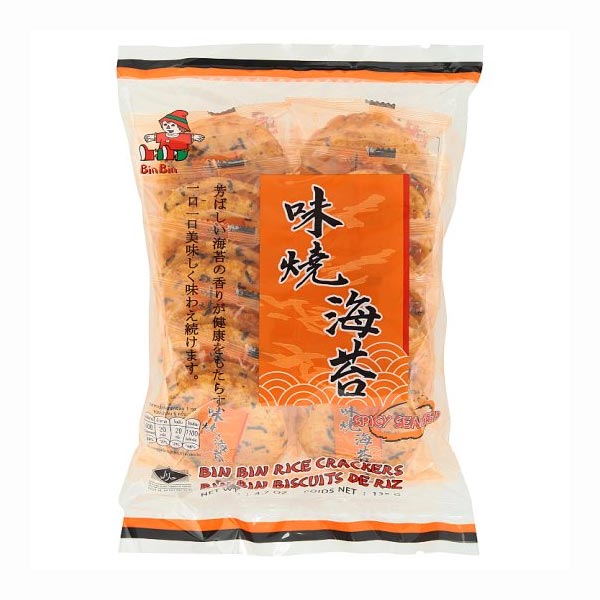 Bin Bin Spicy Seaweed Rice Crackers 135g