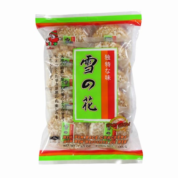 Bin Bin Spicy Snow Rice Crackers 145g