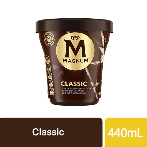 Magnum Pint Classic Ice Cream 440mL