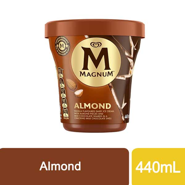 Magnum Pint Almond Ice Cream 440mL