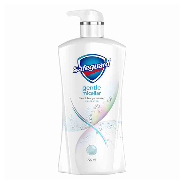 Safeguard Gentle Micellar Bodywash Unscented 720ml