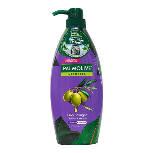 Palmolive Shampoo Silky Straight Olive Oil & Keratin 600ml