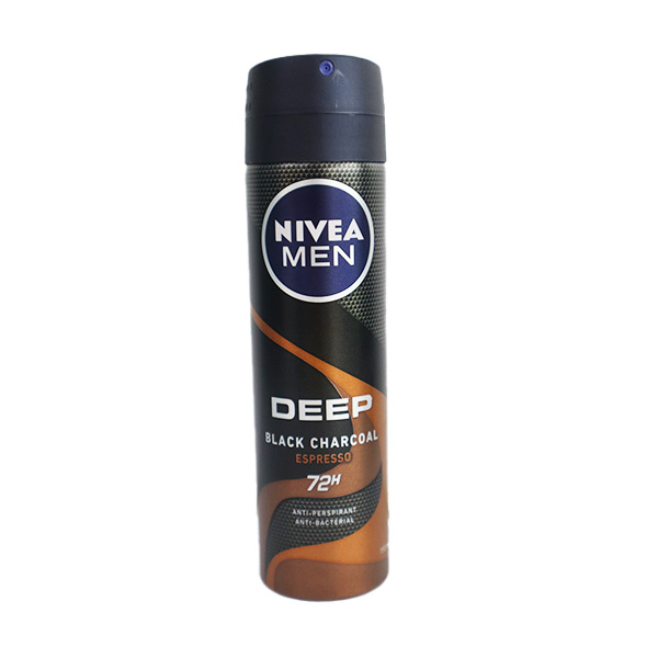 Nivea Deep Black Charcoal Espresso Spray 150ml