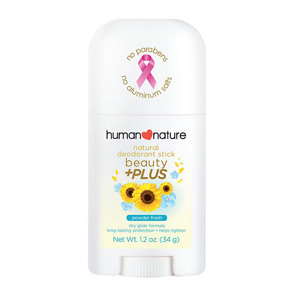 Human Nature Powder Fresh Beauty +Plus Natural Deodorant Stick 34g