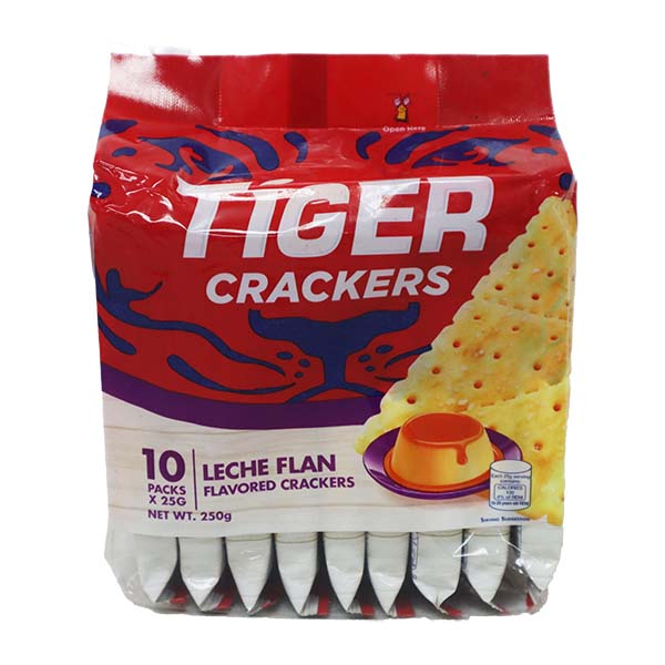 Tiger Crackers Leche Flan Flavored 10 pcs