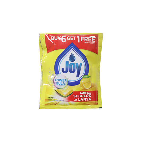 Buy 6 Get 1 Free Joy Dishwashing Liquid Lemon 18.5ml 30pk/cs