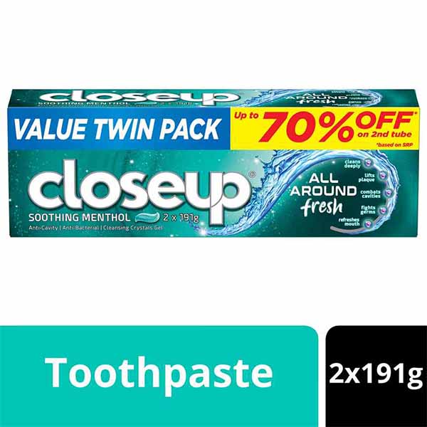 Close Up All Around Fresh Soothing Menthol 191g