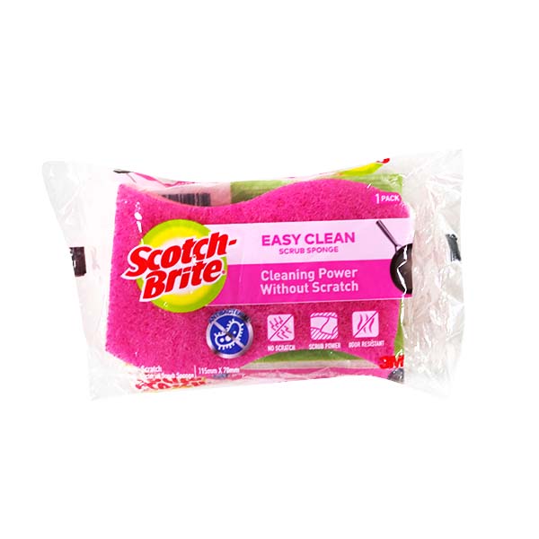 Scotch-Brite Easy Clean Scrub Sponge 96Pk/Cs