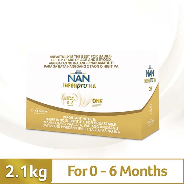 Nan Infinipro HA One Infant Formula for 0–6 Months 2.1kg