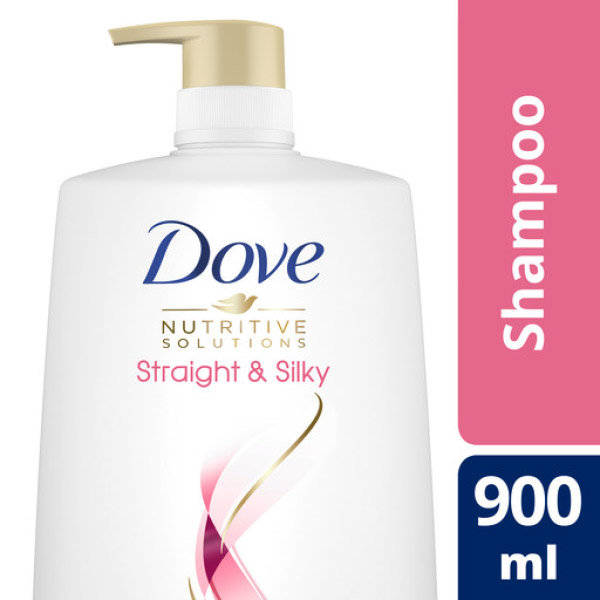 Dove Straight & Silky Shampoo 900ml