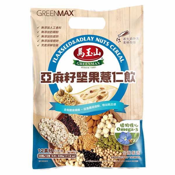 Greenmax Flax Seed And Adlay Nut Cereals