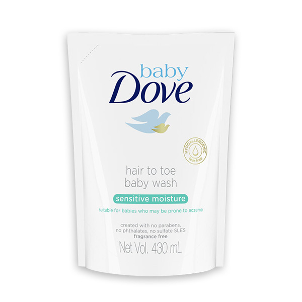 Baby Dove Hair to Toe Baby Wash Sensitive Moisture 430ml