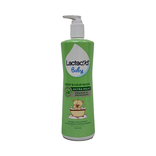 Lactacyd Milky Rich Body & Hair Pump Wash 500ml
