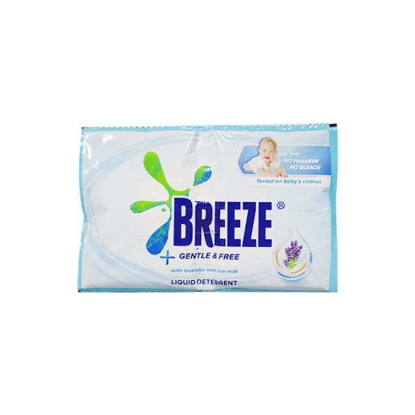 Breeze Liquid Detergent Gentle And Free 60ml Sachet