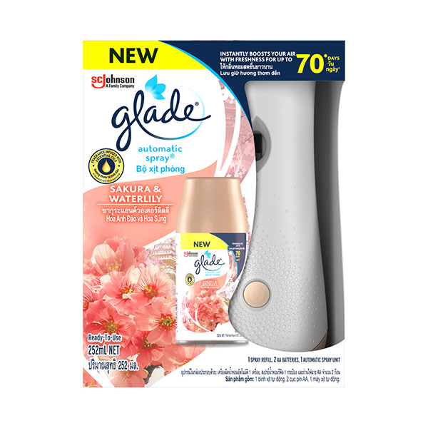 Glade Automatic Spray Primary Sakura & Waterlily 252g