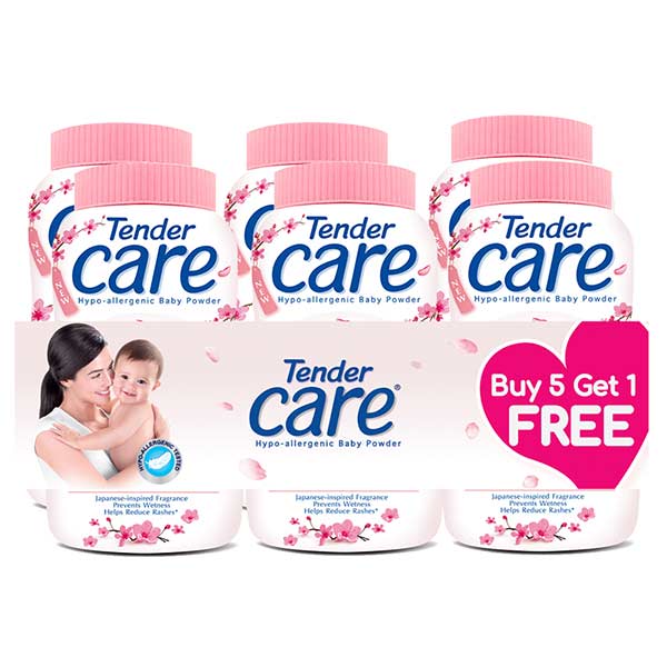 Tender Care Talc Sakura Buy 5+1 50g