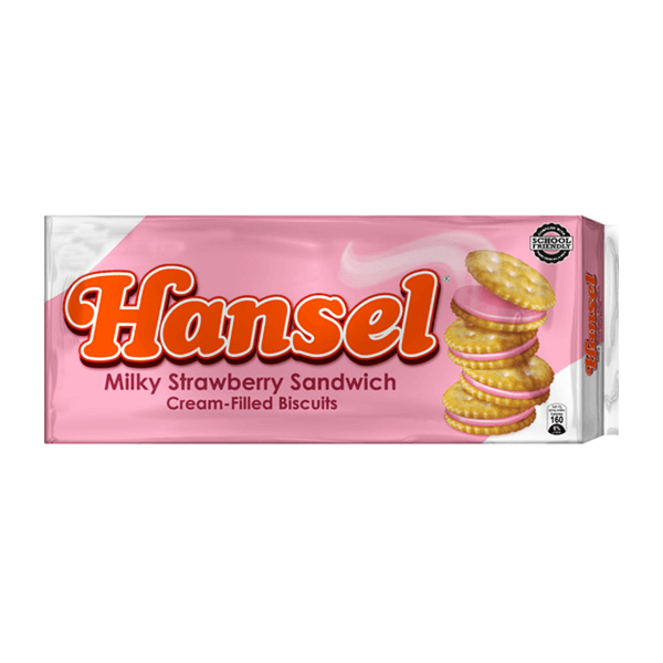 Hansel Milky Strawberry Sandwich 31g