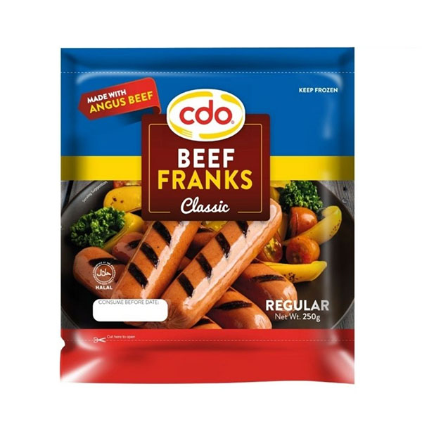 CDO Beef Franks Regular 250g