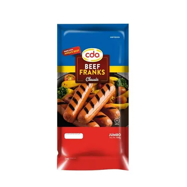 CDO Beef Franks Jumbo 500g