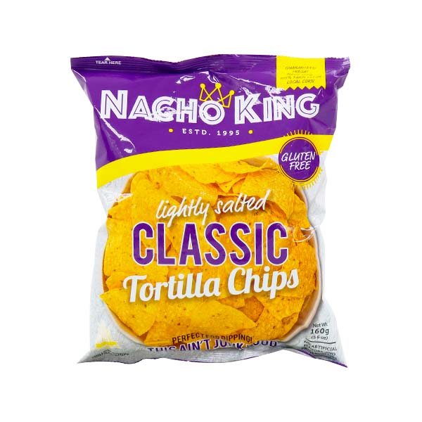 Nacho King Lightly Salted Classic Tortilla Chips 160g