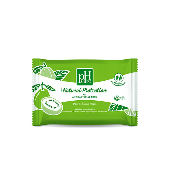 PH Care Feminine Wipes Natural Protection 10Sheets