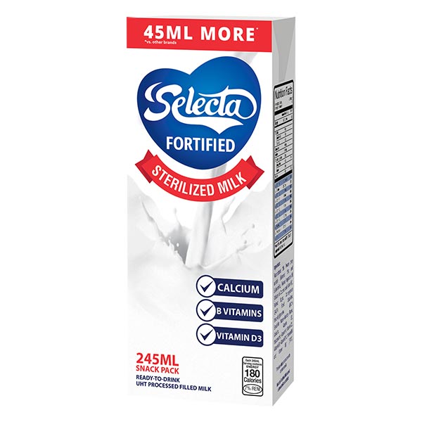Selecta Sterilized Milk 245ml