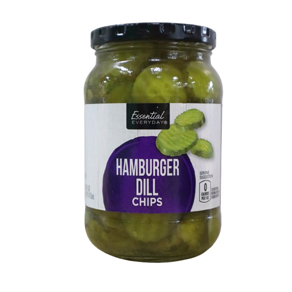 Essential Everyday Pickle Hamburger Dill Chips 16oz