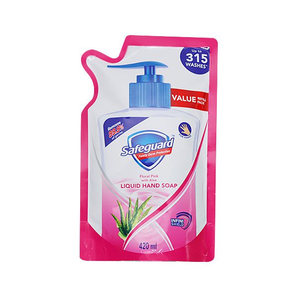 Safeguard Liquid Hand Soap Pink 420ml Refill